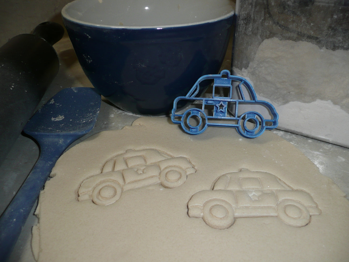 Police Car Ground Emergency Vehicle Cookie Cutter Made In USA PR2607