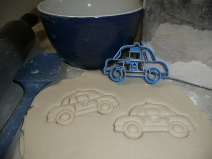 Police Car Ground Emergency Vehicle Cookie Cutter Made In USA PR2607