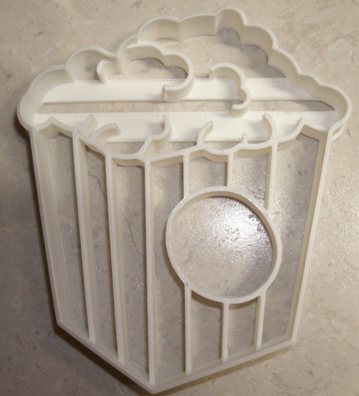 6x Popcorn Fondant Cutter Cupcake Topper 1.75 IN USA FD2527