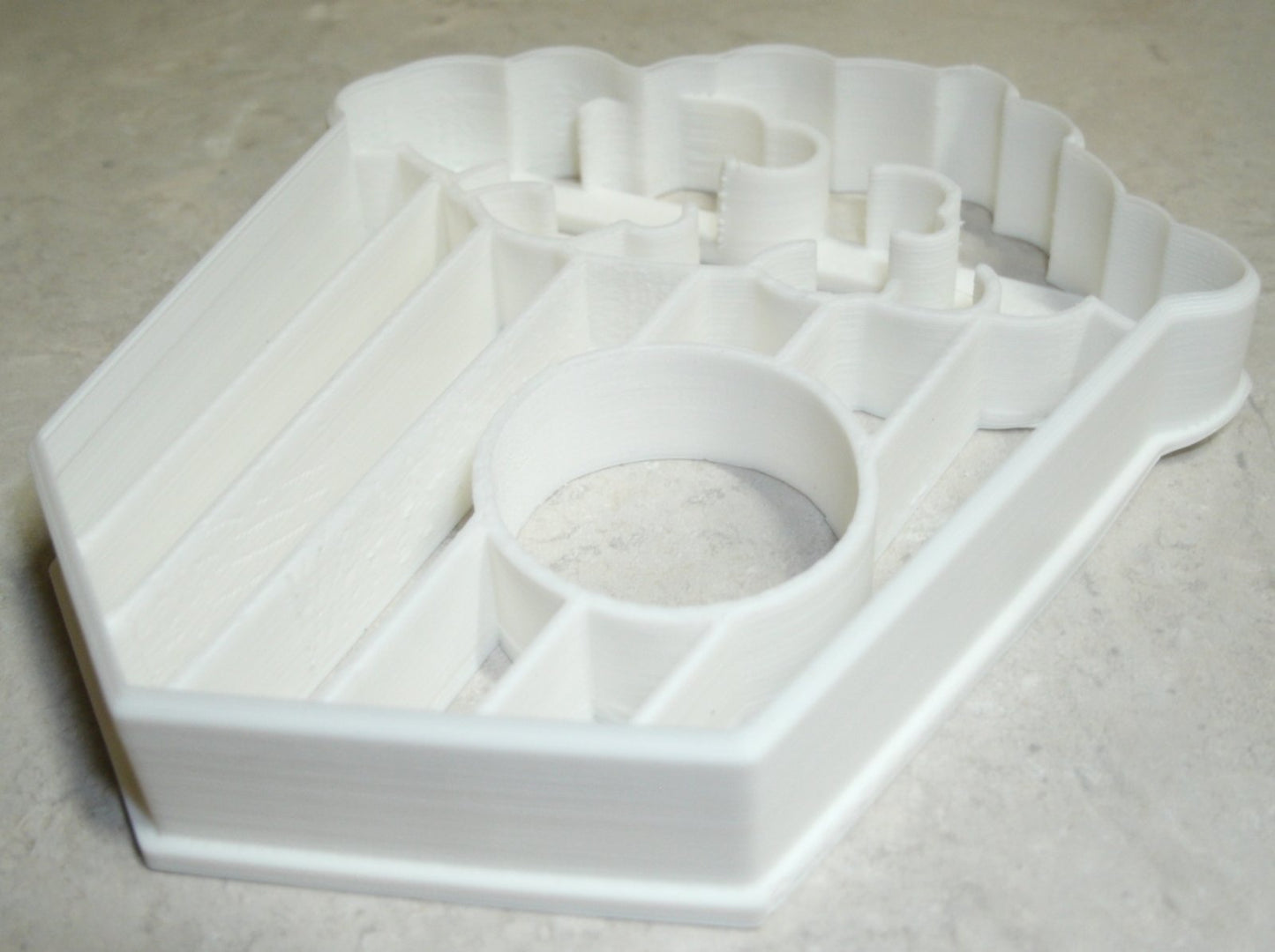 6x Popcorn Fondant Cutter Cupcake Topper 1.75 IN USA FD2527