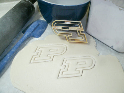 Purdue University Boilermakers P Letter Cookie Cutter Made In USA PR2216