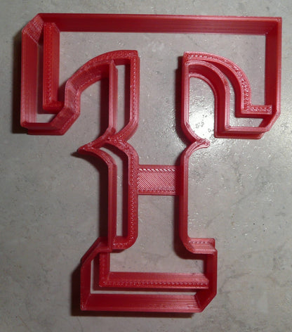 Texas Rangers T Logo MLB Baseball Team Sports Cookie Cutter Made In USA PR2575