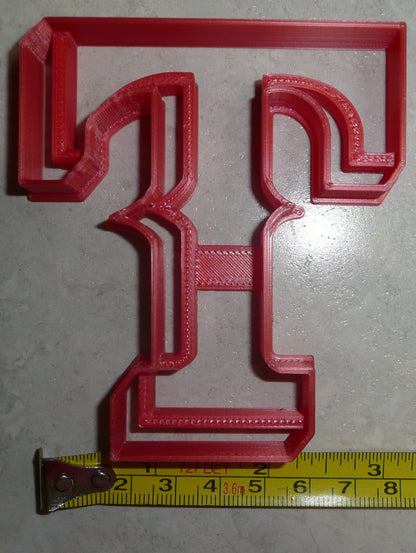 Texas Rangers T Logo MLB Baseball Team Sports Cookie Cutter Made In USA PR2575