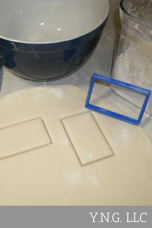 Rectangle Shape Box Frame Outline Cookie Cutter Made In USA PR696