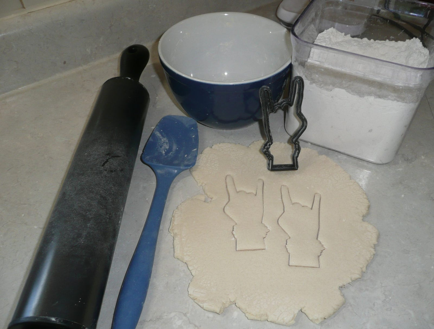 Rock On Sign Hand Symbol Gesture Music Cookie Cutter Made In USA PR2036