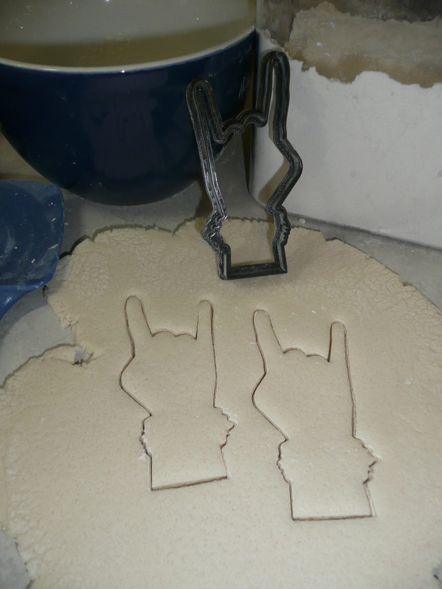 Rock On Sign Hand Symbol Gesture Music Cookie Cutter Made In USA PR2036