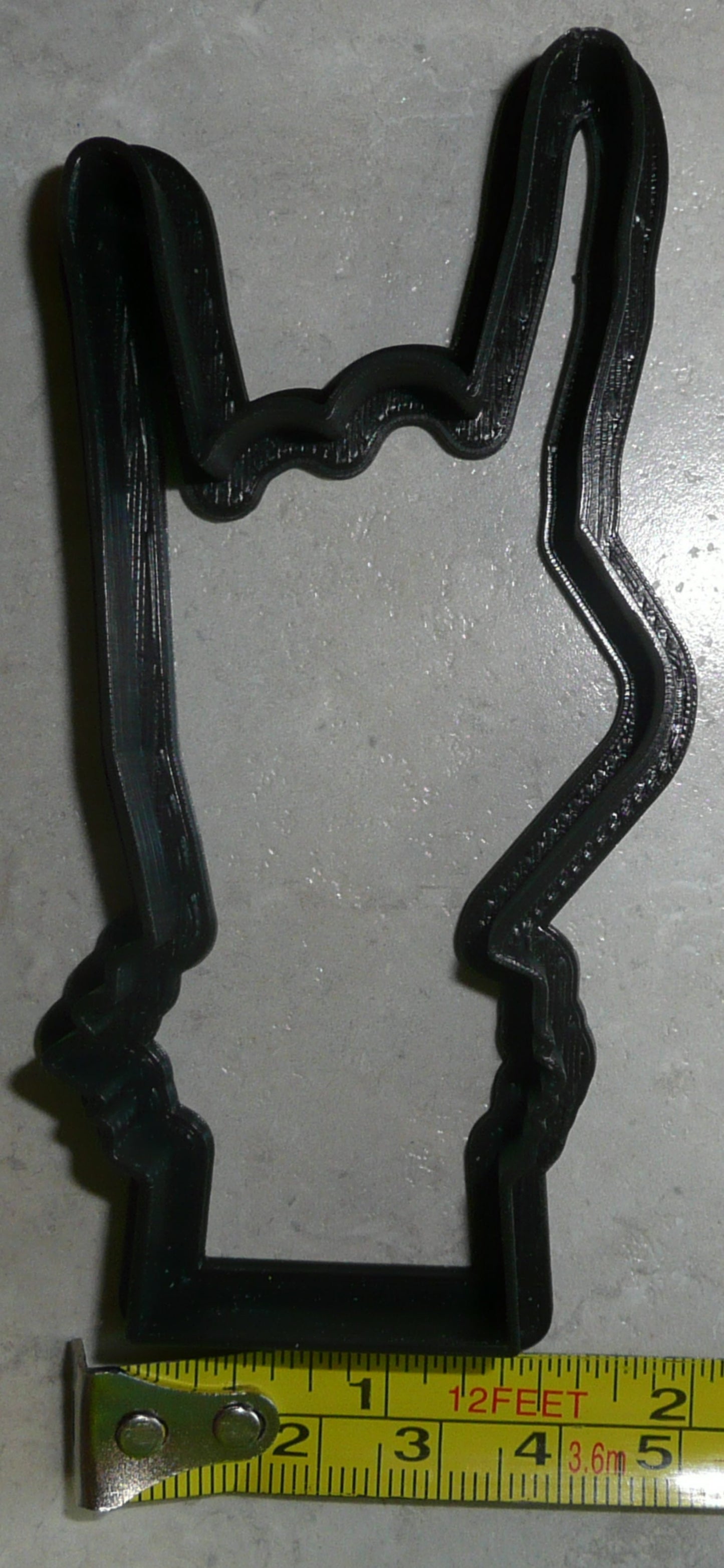 Rock On Sign Hand Symbol Gesture Music Cookie Cutter Made In USA PR2036