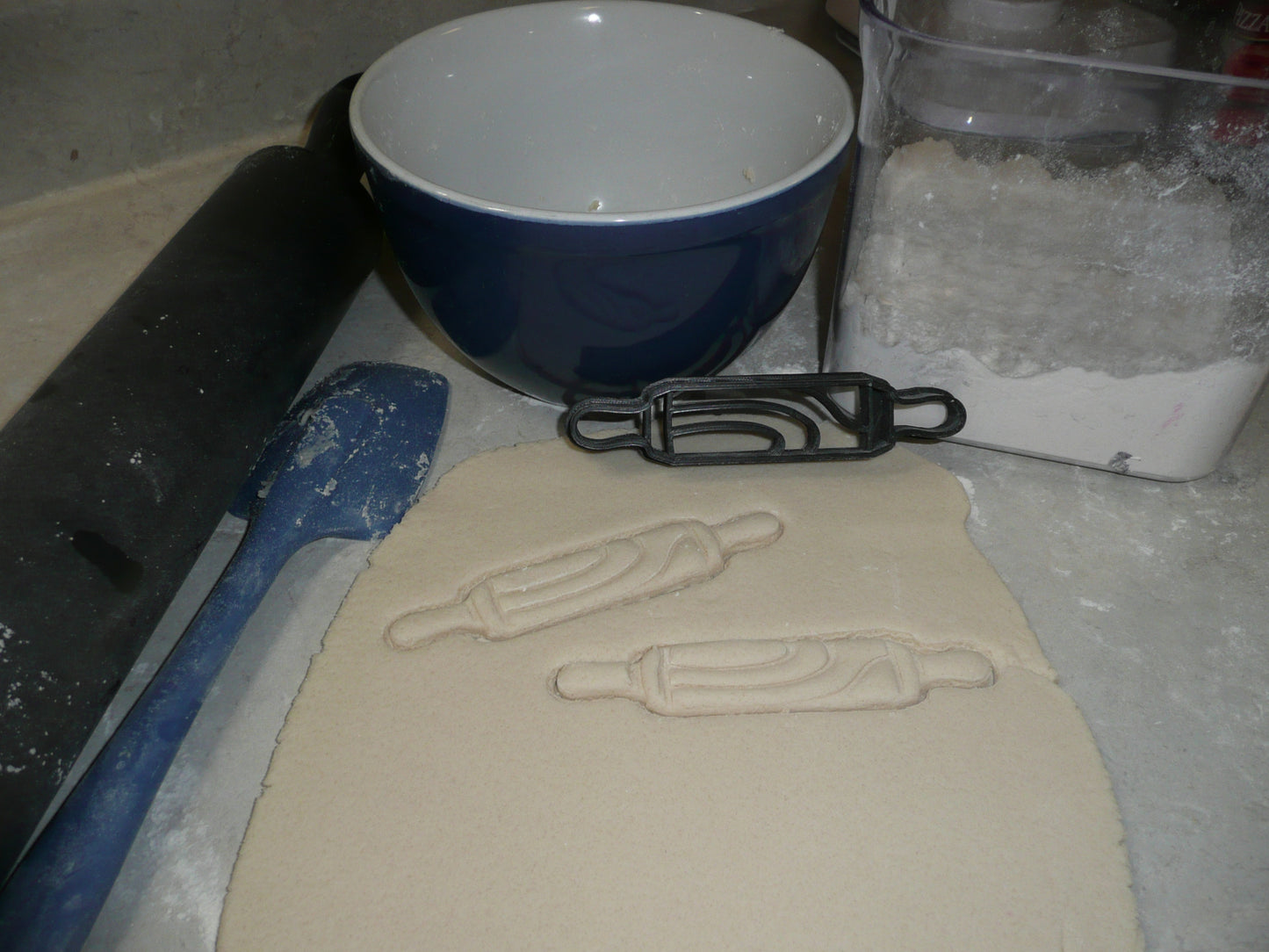 Rolling Pin Kitchen Tool Cook Bake Cookie Cutter Made In USA PR2377