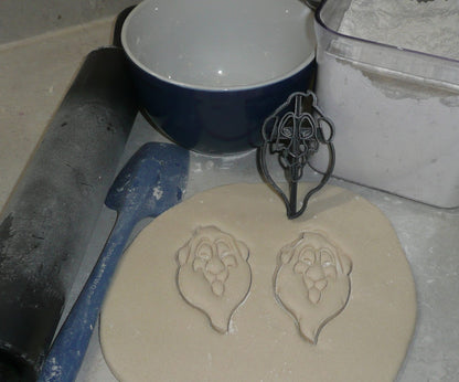 Scar Detailed Face The Lion King Cookie Cutter Made In USA PR2852