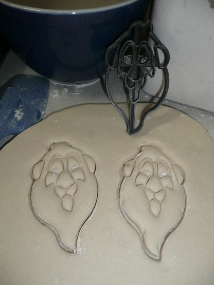 Scar Detailed Face The Lion King Cookie Cutter Made In USA PR2852