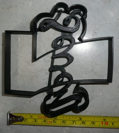 Number Seven 7 With Word Birthday Anniversary Cookie Cutter Made In USA PR2408