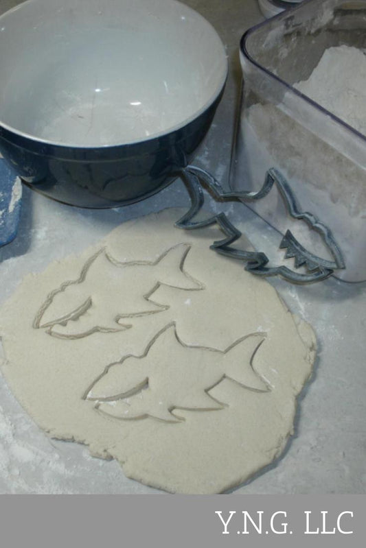Shark Fish Ocean Sea Predator Cartoon Cookie Cutter Made In USA PR595