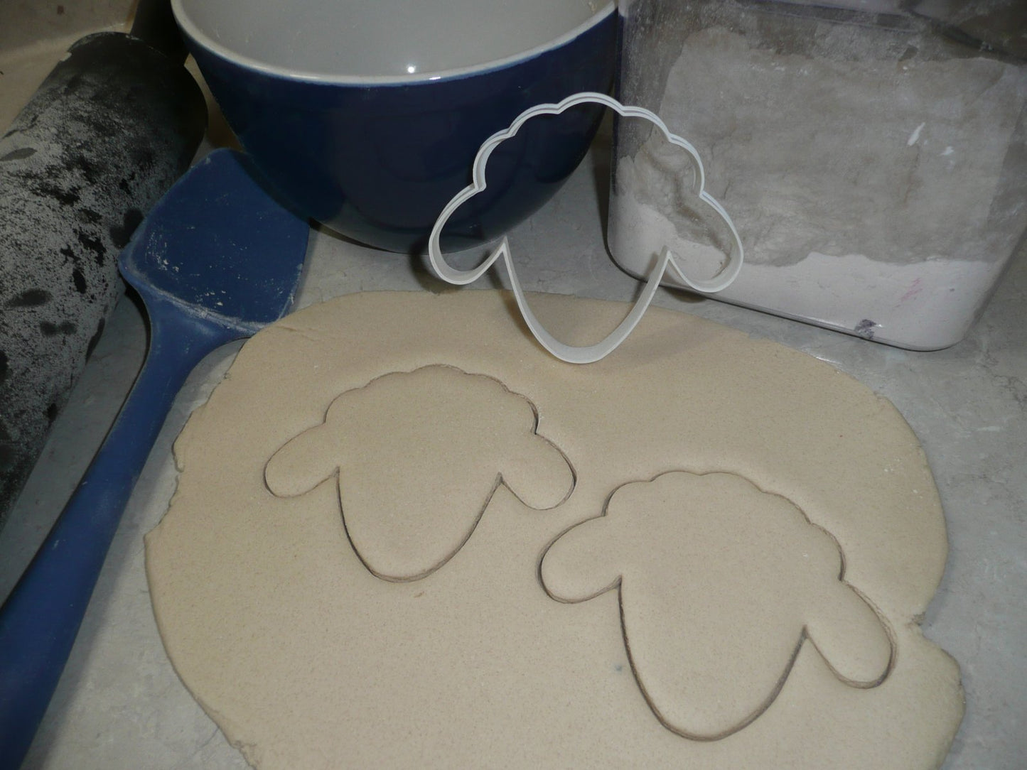 Sheep Face Outline Farm Animal Livestock Cookie Cutter Made In USA PR2434