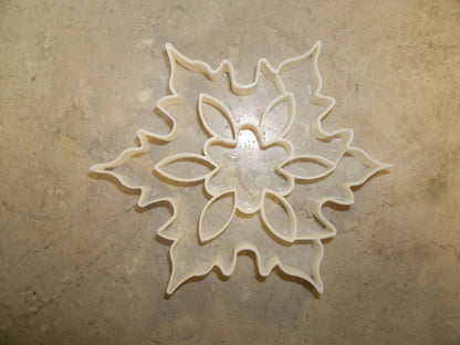 6x Snowflake Detailed Fondant Cutter Cupcake Topper 1.75 IN USA FD179