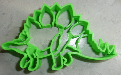 6x Stegosaurus Dinosaur Fondant Cutter Cupcake Topper 1.75 IN USA FD2398