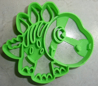 6x Stegosaurus Dinosaur Fondant Cutter Cupcake Topper 1.75 IN USA FD2335