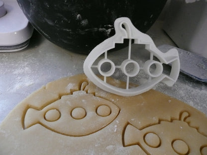 Submarine Under Water Ocean Vessel Cookie Cutter Made In USA PR474