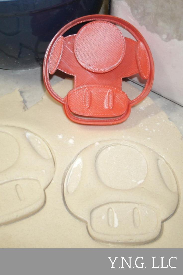 Super Mario Mushroom Toad Nintendo Video Game Cookie Cutter Made In USA PR556