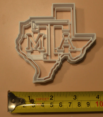 Texas A&M Imprint In State Shape Cookie Cutter Made In USA PR2633