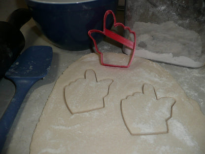 Guns Up Hand Slogan Texas Tech University Cookie Cutter Made In USA PR2655