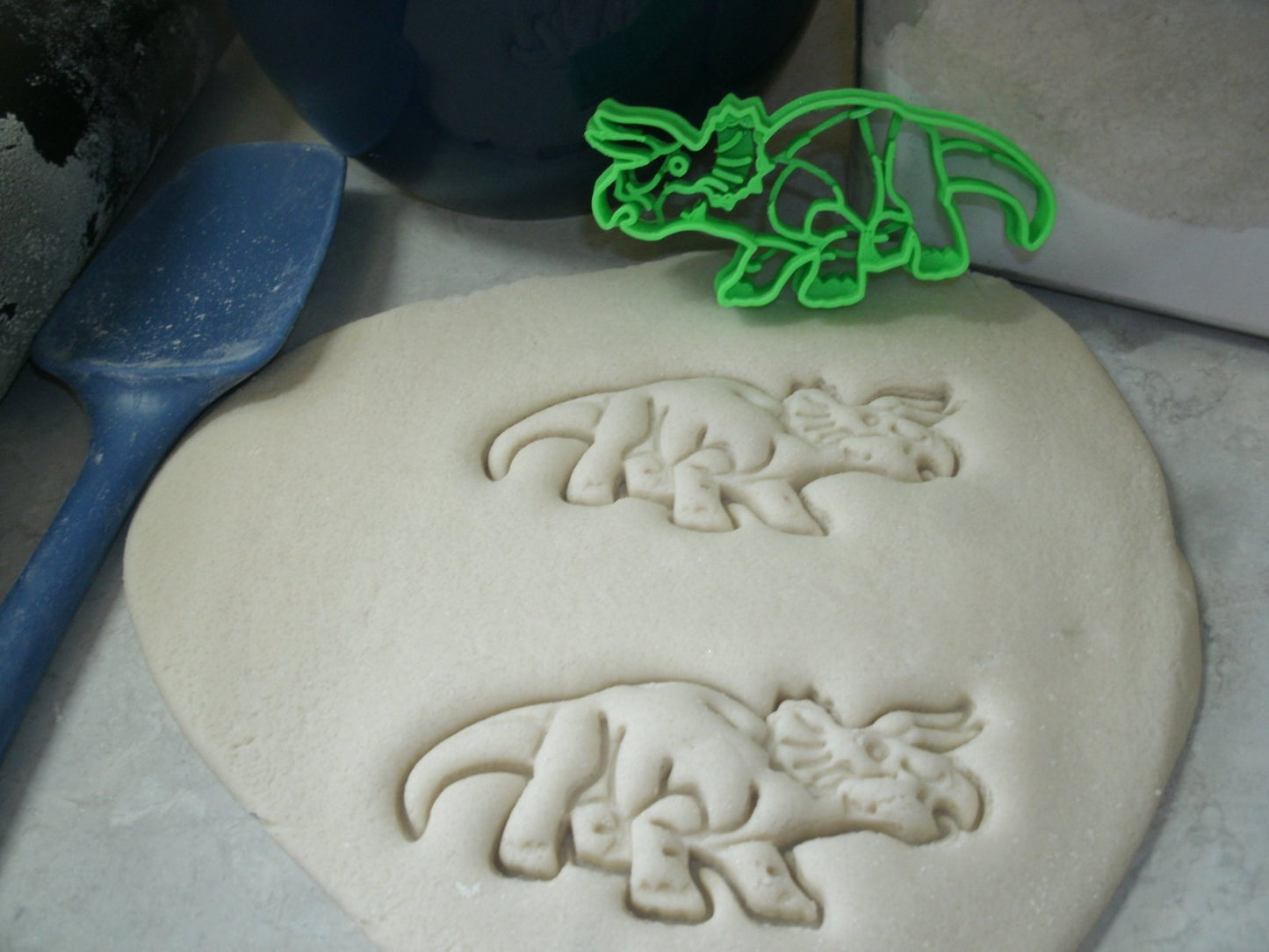 Triceratops Detailed 3 Horned Dinosaur Cookie Cutter Made In USA PR2399