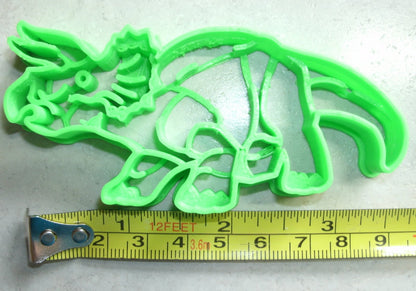 Triceratops Detailed 3 Horned Dinosaur Cookie Cutter Made In USA PR2399