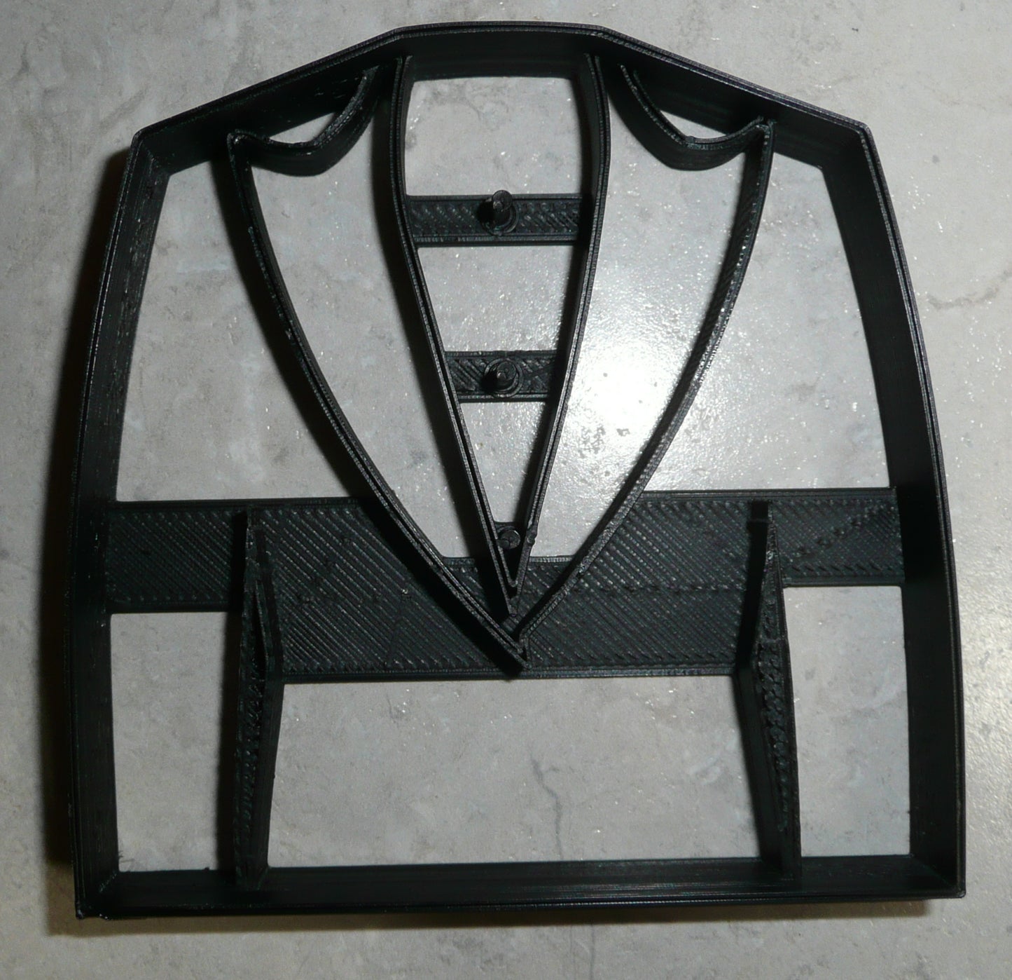 6x Tuxedo Tux Fondant Cutter Cupcake Topper 1.75 IN USA FD2588