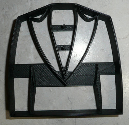 6x Tuxedo Tux Fondant Cutter Cupcake Topper 1.75 IN USA FD2588