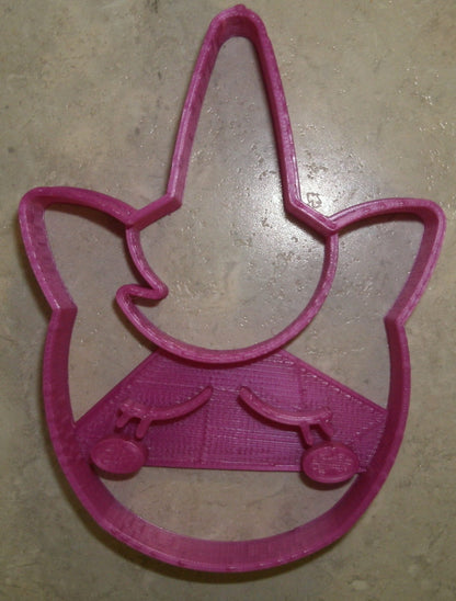 Unicorn Face Large Spiral Horned Animal Cookie Cutter Made In USA PR2652