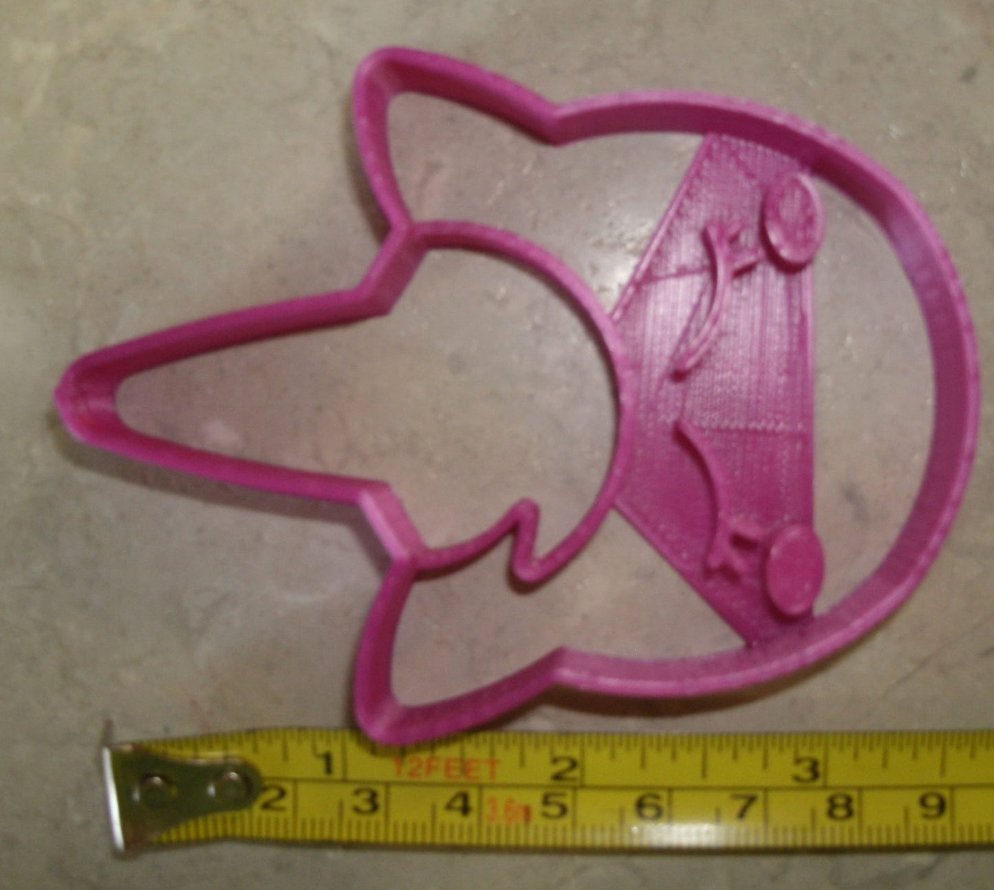 Unicorn Face Large Spiral Horned Animal Cookie Cutter Made In USA PR2652