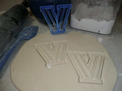 Villanova University Wildcats V Logo Sports Cookie Cutter Made In USA PR2448