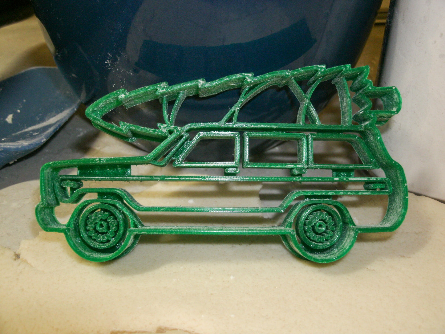 Vintage Station Wagon With Christmas Tree Cookie Cutter Made In USA PR2243