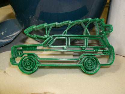 Vintage Station Wagon With Christmas Tree Cookie Cutter Made In USA PR2243