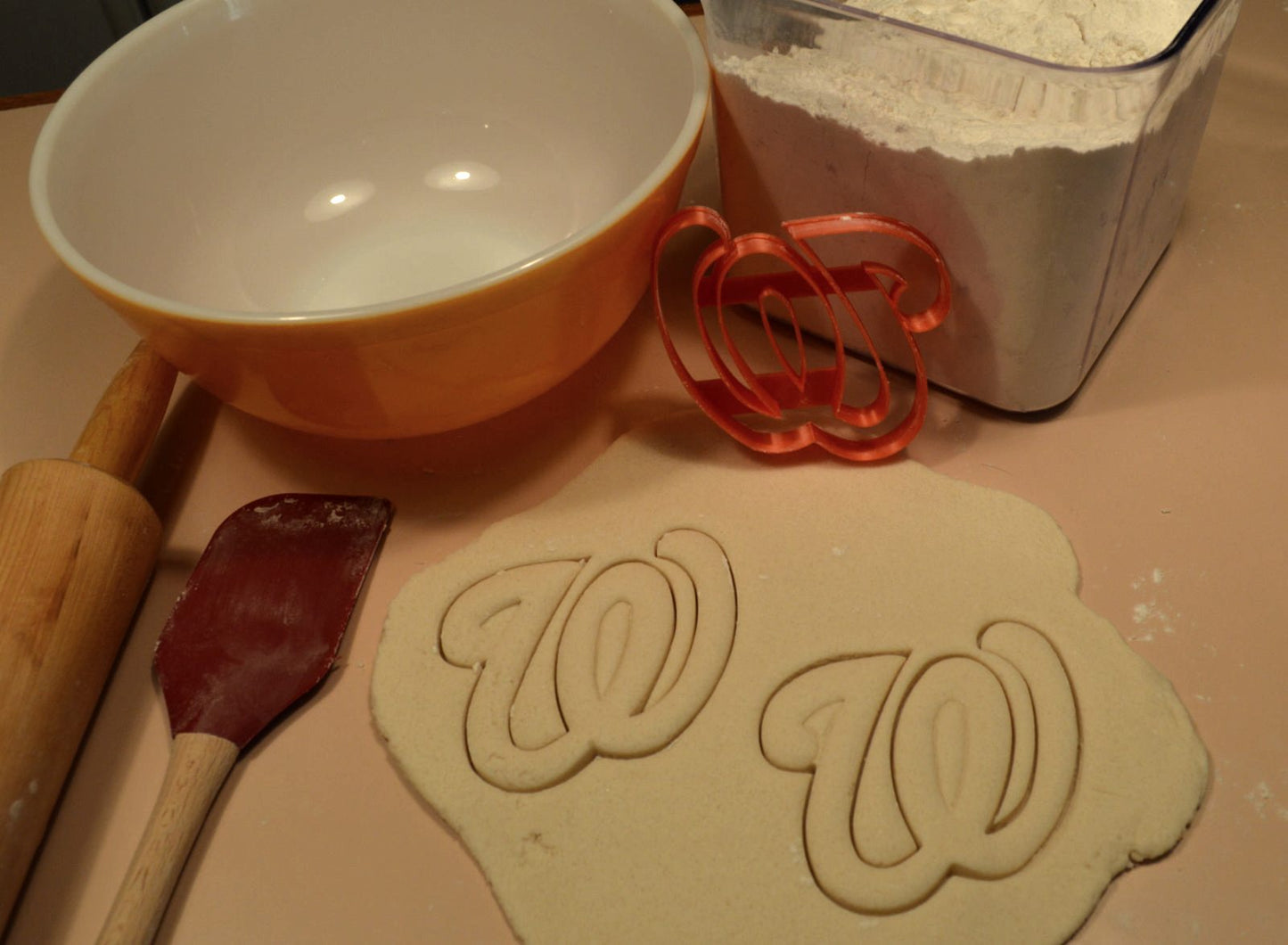 Washington Nationals W Letter Baseball Cookie Cutter Made In USA PR2579