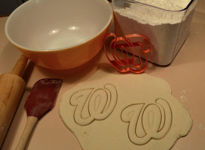 Washington Nationals W Letter Baseball Cookie Cutter Made In USA PR2579