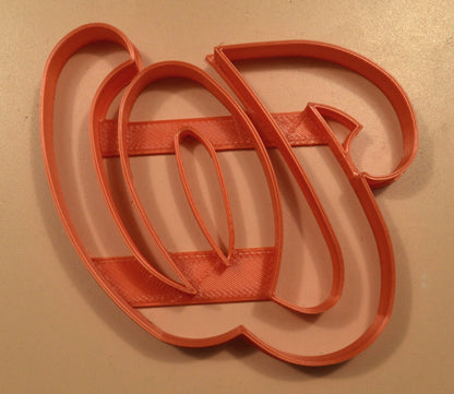 Washington Nationals W Letter Baseball Cookie Cutter Made In USA PR2579