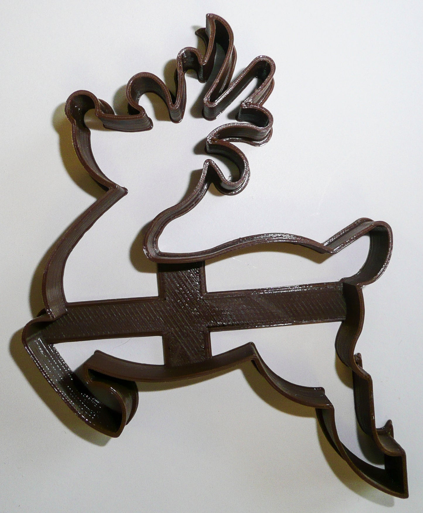 6x Rudolph Reindeer Jumping Fondant Cutter Cupcake Topper Size 1.75" USA FD125