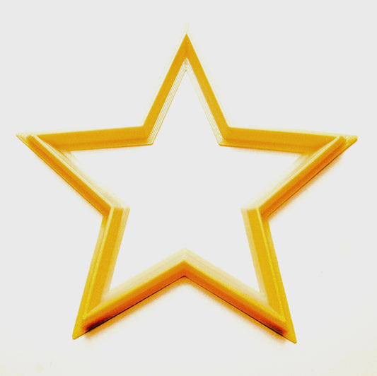 6x Star Outline Astronomy Fondant Cutter Cupcake Topper Size 1.75" USA FD175