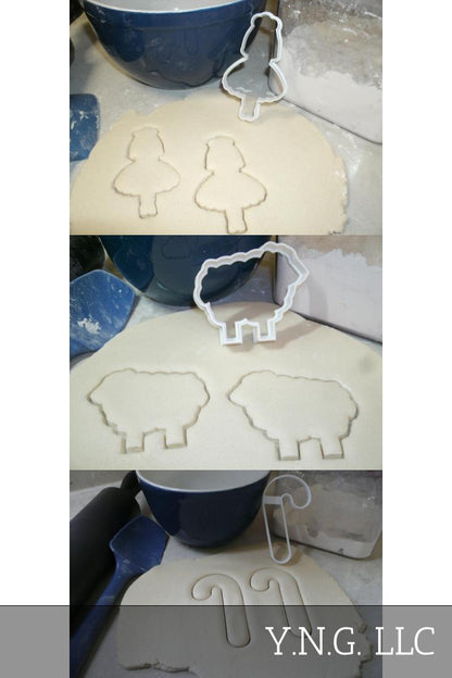 Little Bo Peep Nursery Rhyme Sheep Set Of 3 Cookie Cutters USA PR1370