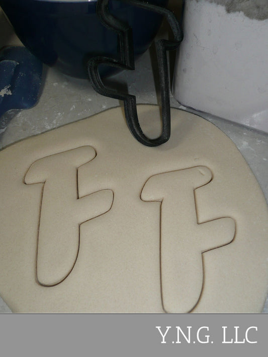 Letter F Uppercase Fancy Stylized Font Alphabet Cookie Cutter USA PR3333