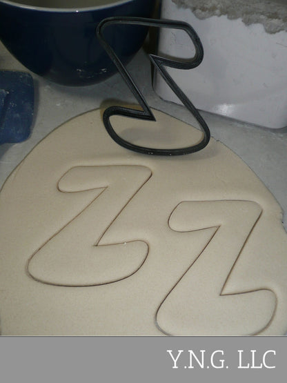 Letter Z Uppercase Fancy Stylized Font Alphabet Cookie Cutter USA PR3353