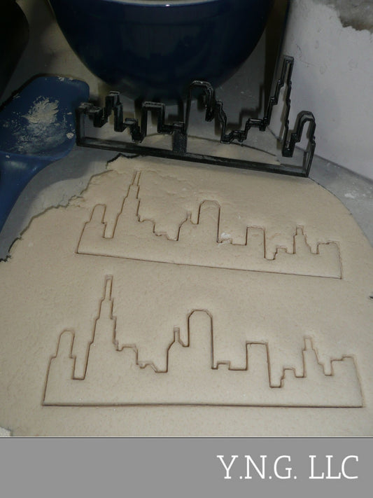 Chicago Skyline Silhouette Windy City Skyscrapers Cookie Cutter USA PR3370