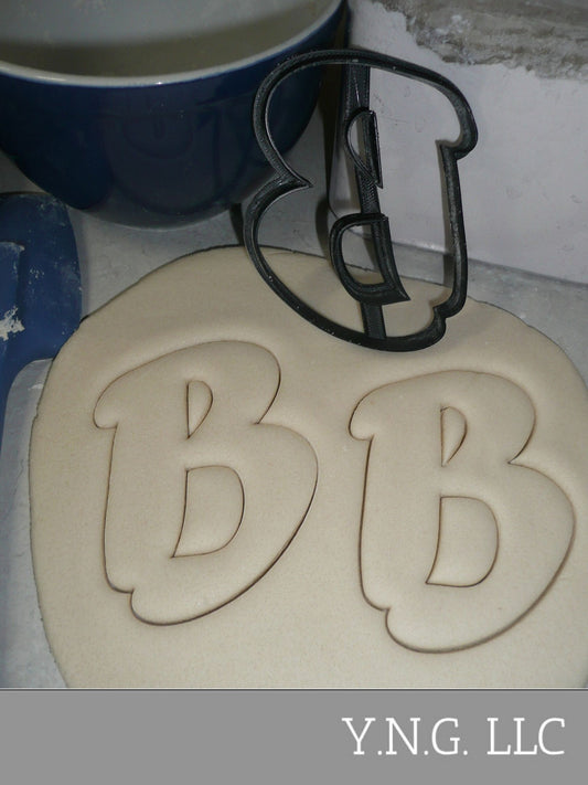 Letter B Uppercase Fancy Stylized Font Alphabet Cookie Cutter USA PR3329
