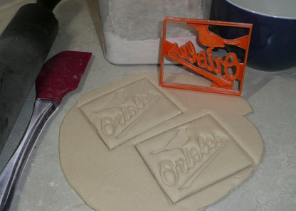 Baltimore Orioles Word With Bird Baseball Sports Cookie Cutter USA PR2353