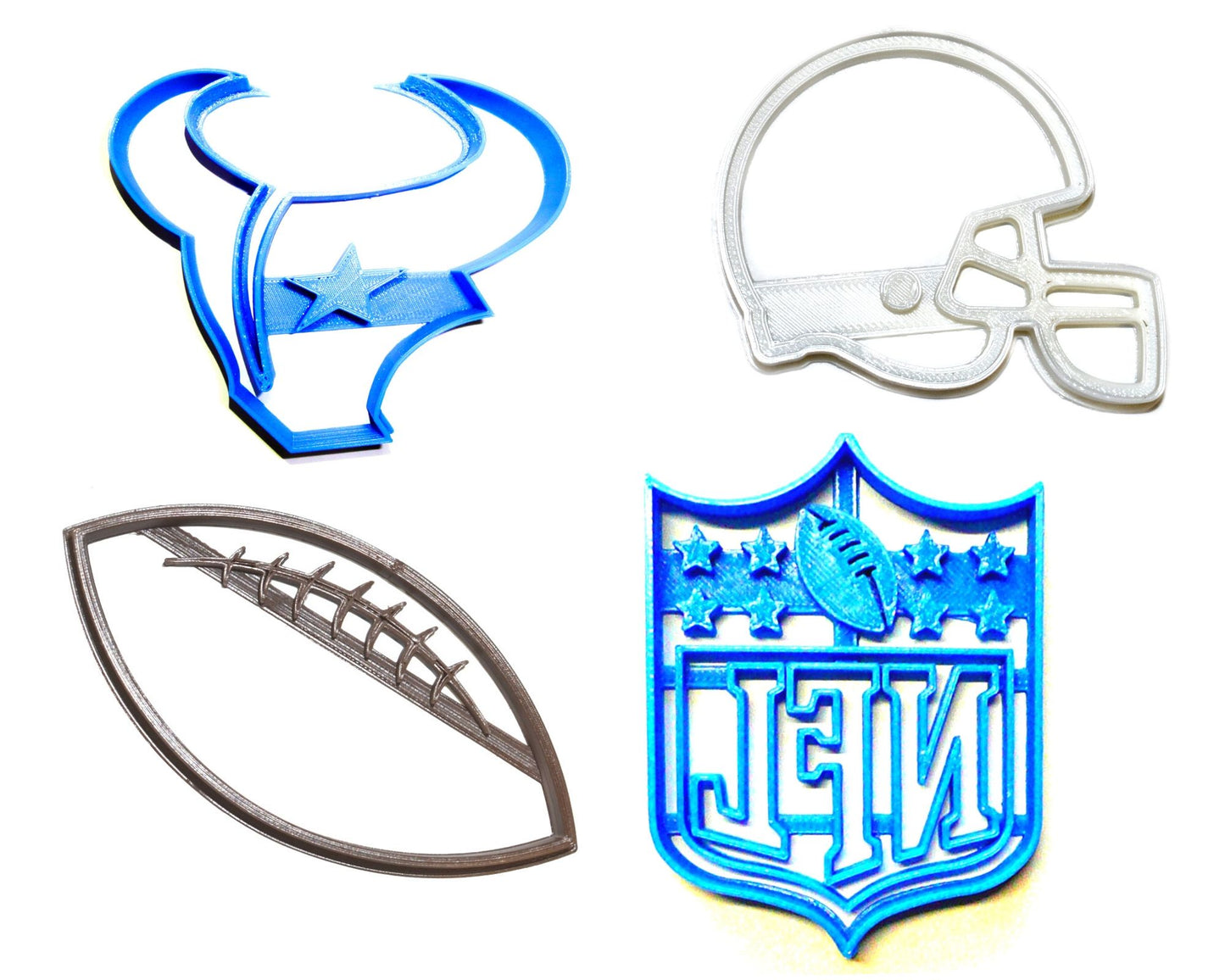 Houston Texans NFL Football Logo Set Of 4 Cookie Cutters USA PR1090