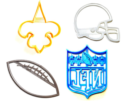 New Orleans Saints NFL Football Logo Set Of 4 Cookie Cutters USA PR1125