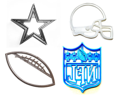 Dallas Cowboys NFL Football Logo Set Of 4 Cookie Cutters USA PR1131
