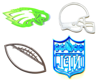 Philadelphia Eagles NFL Football Logo Set Of 4 Cookie Cutters USA PR1134