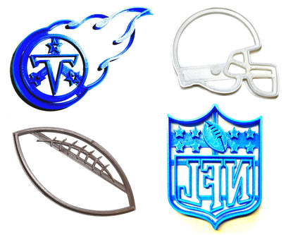 Tennessee Titans NFL Football Logo Set Of 4 Cookie Cutters USA PR1135