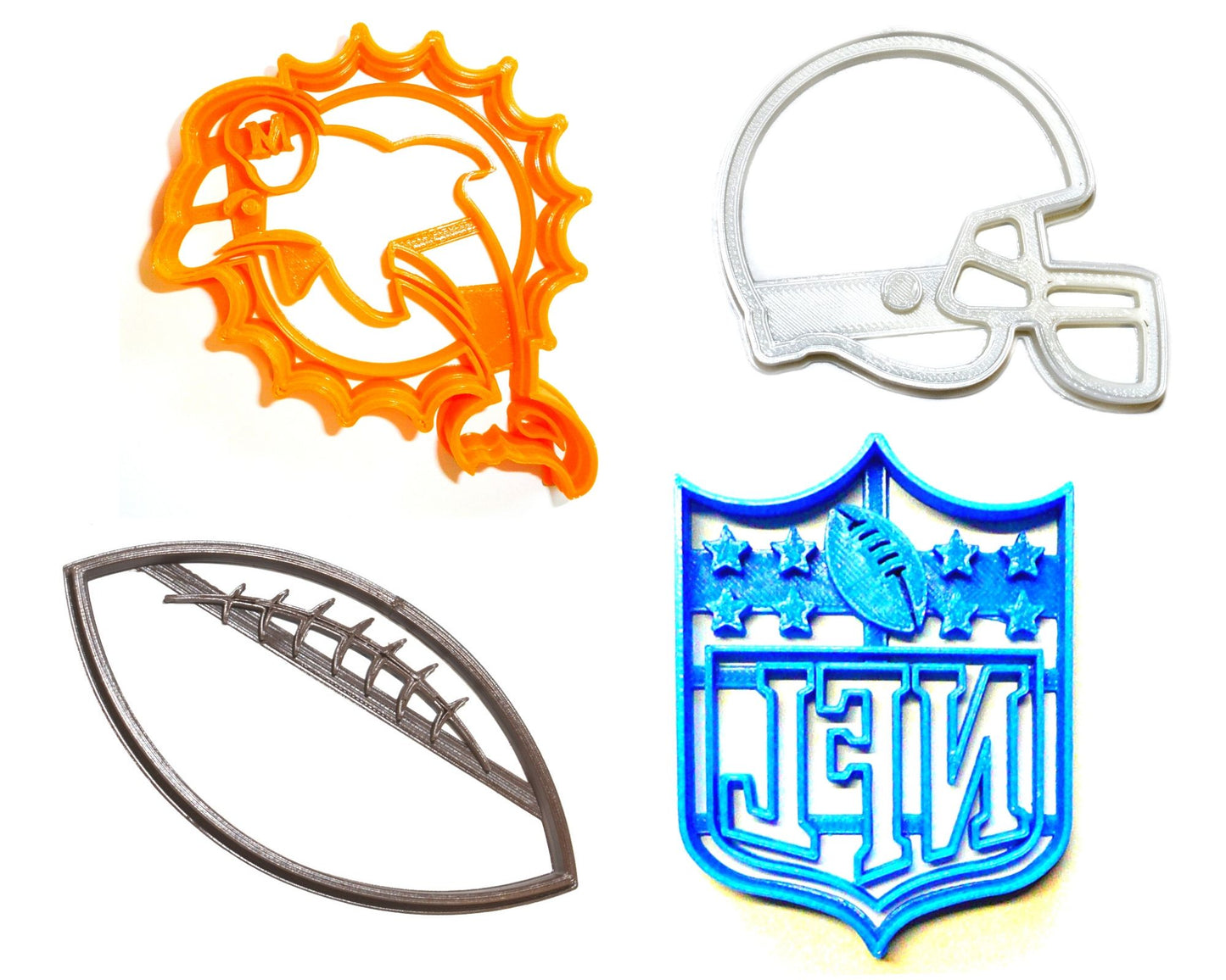 Miami Dolphins NFL Football Logo Set Of 4 Cookie Cutters USA PR1140